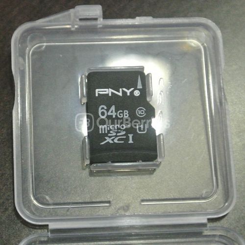 PNY Turbo Performance High Speed MicroSD (64GB) Zoomed