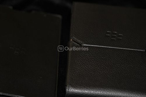 BlackBerry Passport Leather Swivel Holster with Passport Leather Flip Case side-by-side