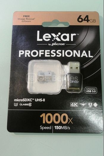 Lexar Professional 1000x MicroSDXC (64GB) Retail Front